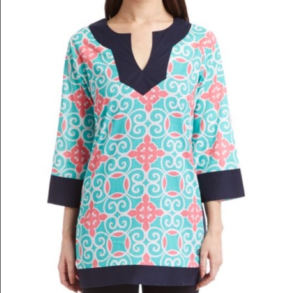 Simply Southern Tunic Cover Up Swirly Top S - Picture 1 of 14